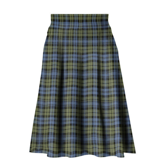 Campbell Faded Tartan Plaid Ladies Skirt