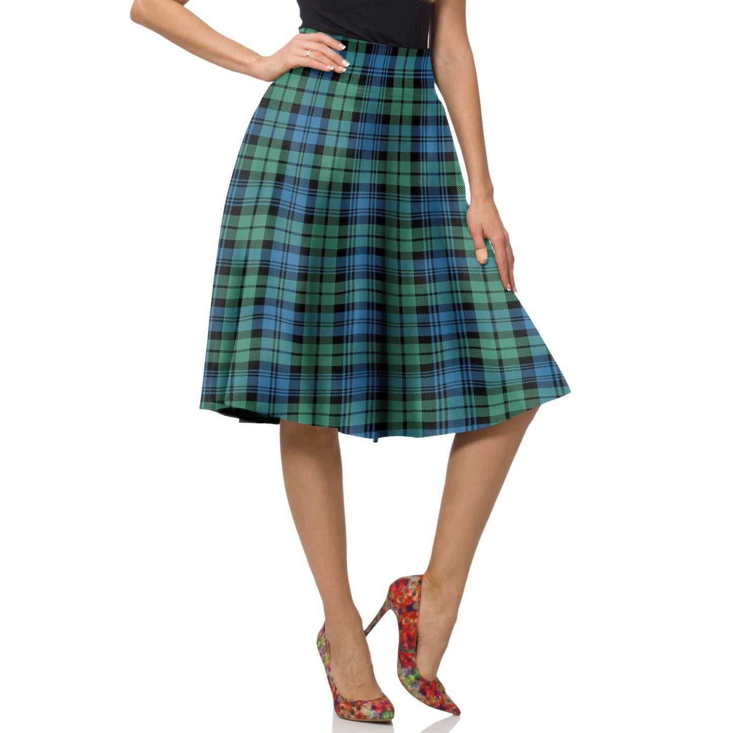 Campbell Ancient 01 Tartan Plaid Ladies Skirt