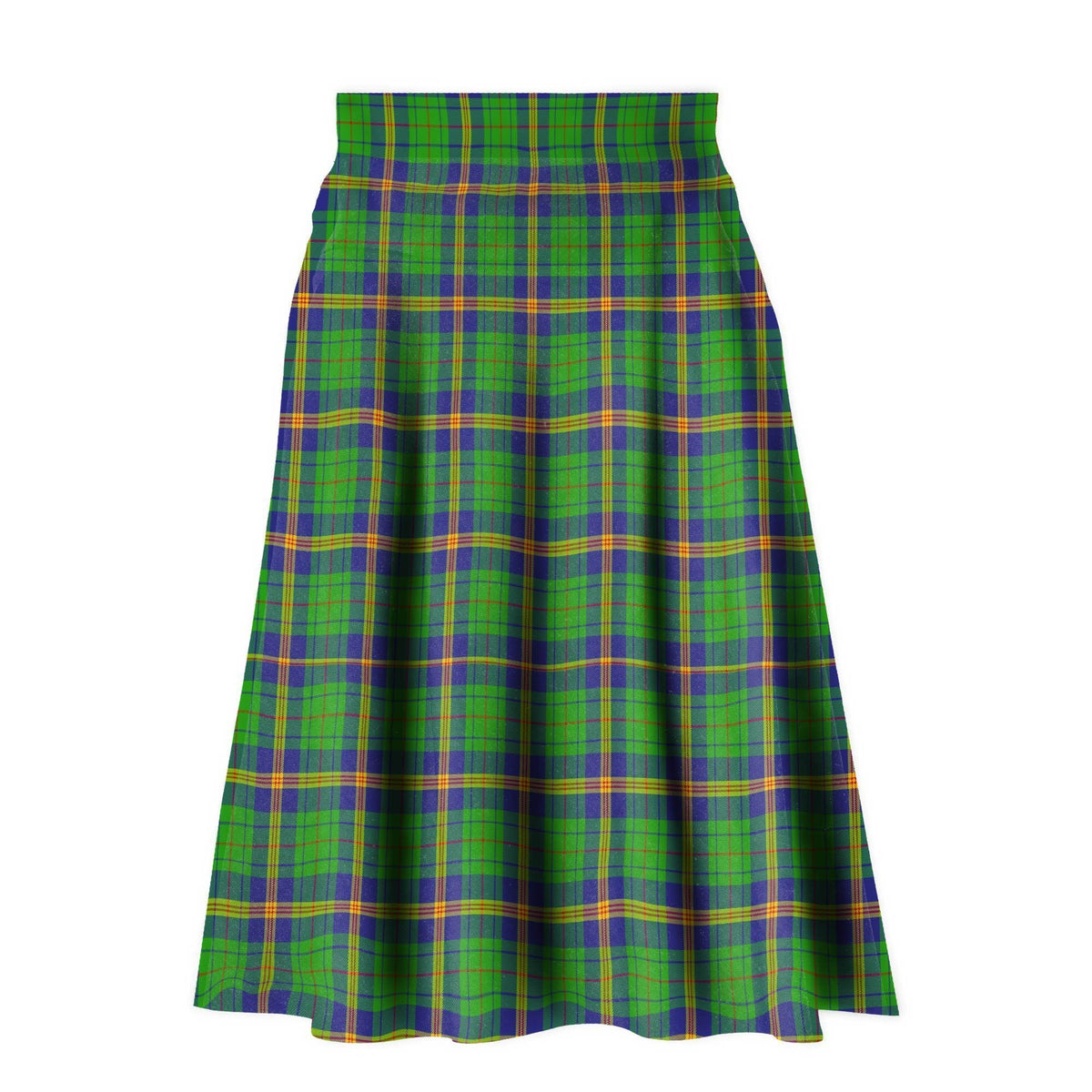 New Mexico Tartan Plaid Ladies Skirt