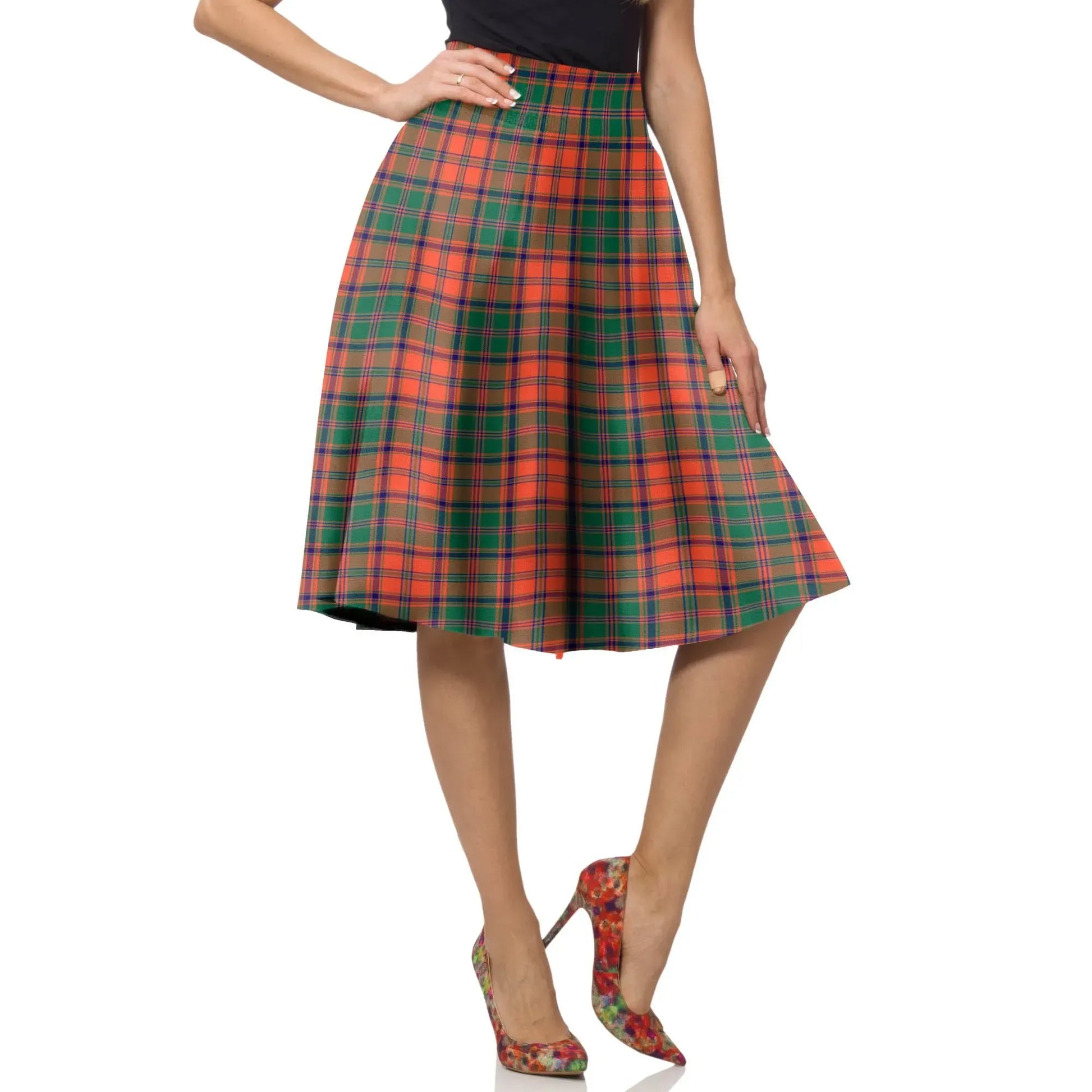 Rattray Modern Tartan Plaid Ladies Skirt