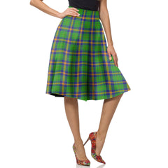 New Mexico Tartan Plaid Ladies Skirt