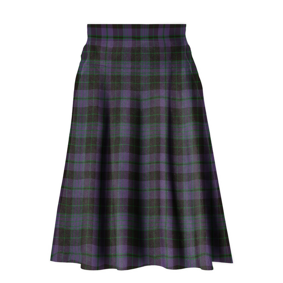 Clergy Green Tartan Plaid Ladies Skirt