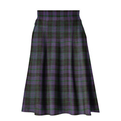 Clergy Green Tartan Plaid Ladies Skirt