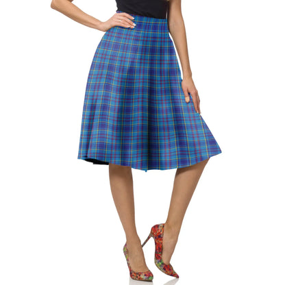 Mercer Modern Tartan Plaid Ladies Skirt