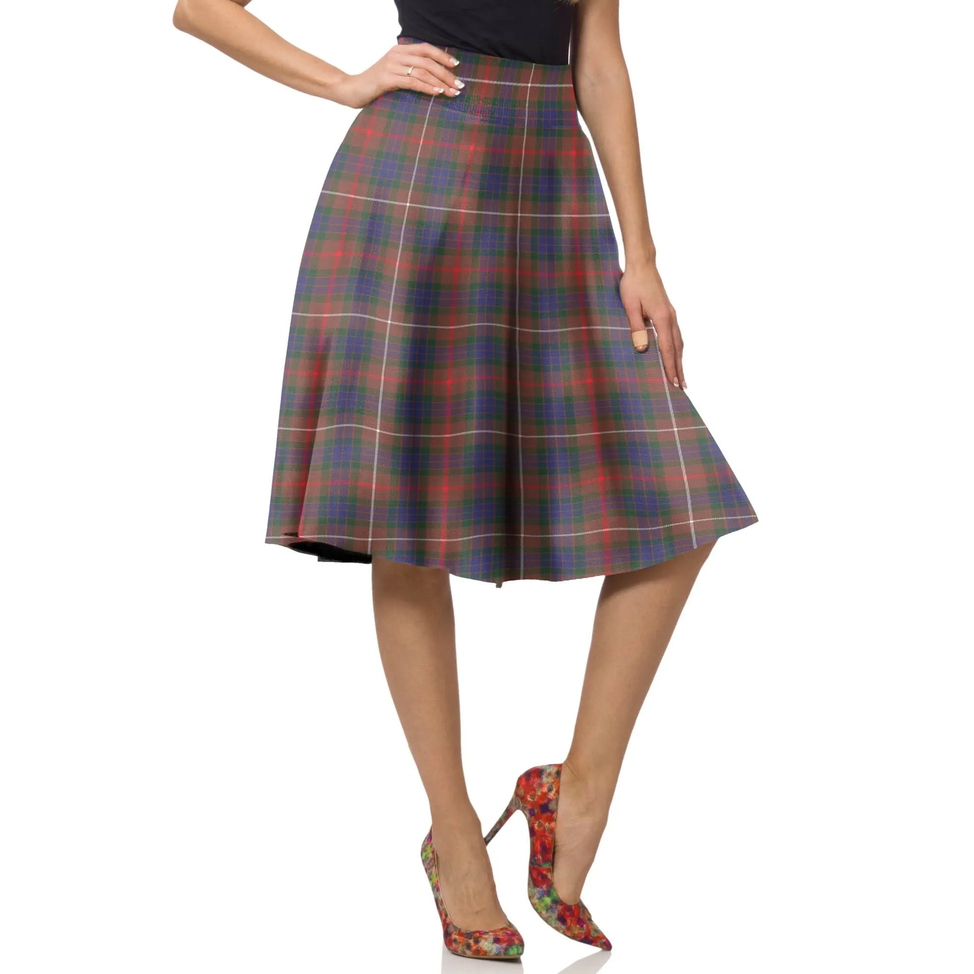 Fraser Hunting Modern Tartan Plaid Ladies Skirt