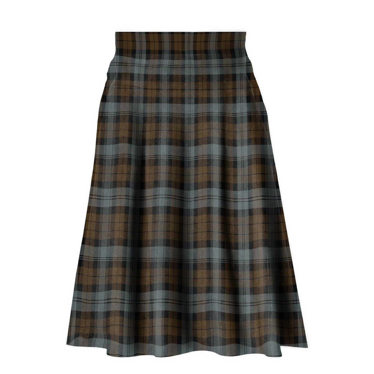 BlackWatch Weathered Tartan Plaid Ladies Skirt