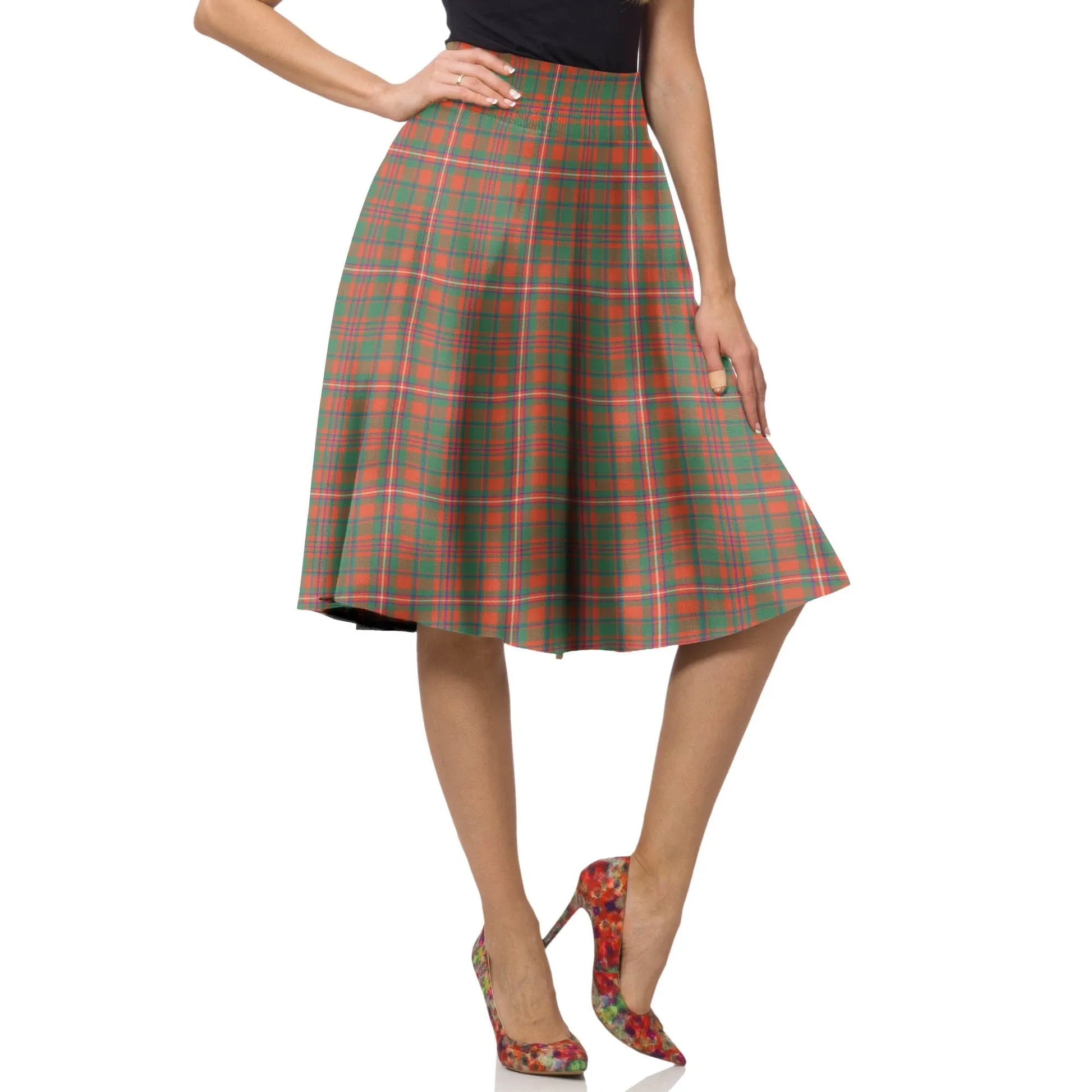 MacKinnon Ancient Tartan Plaid Ladies Skirt