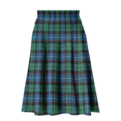 Hunter Ancient Tartan Plaid Ladies Skirt