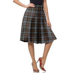 BlackWatch Weathered Tartan Plaid Ladies Skirt