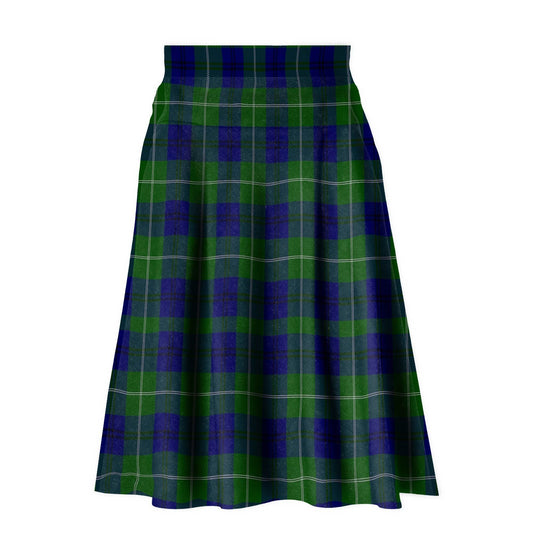 Oliphant Modern Tartan Plaid Ladies Skirt