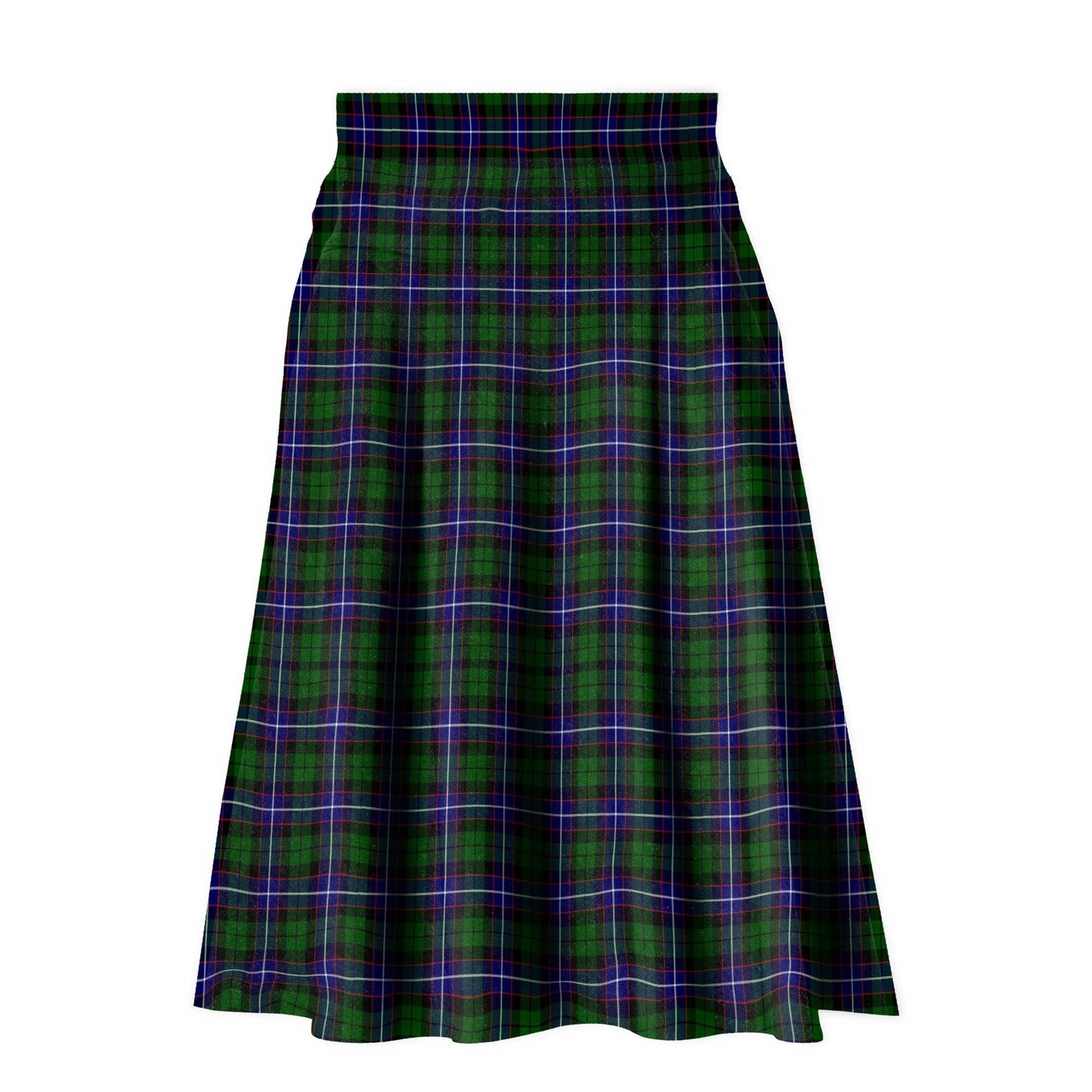 Russell Modern Tartan Plaid Ladies Skirt