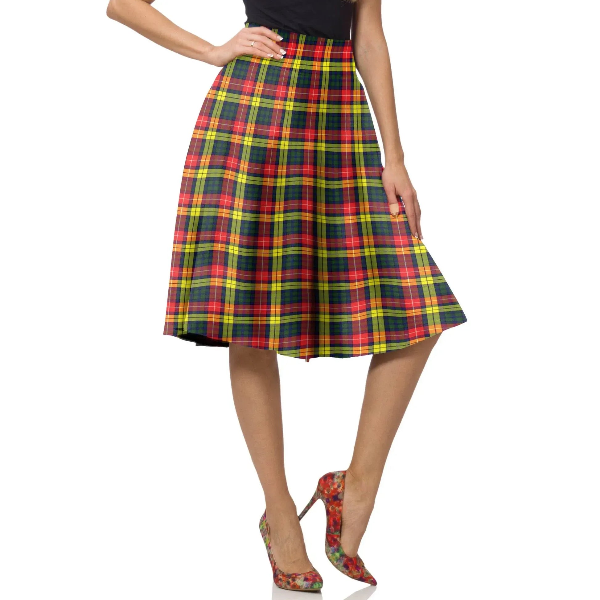 Buchanan Modern Tartan Plaid Ladies Skirt