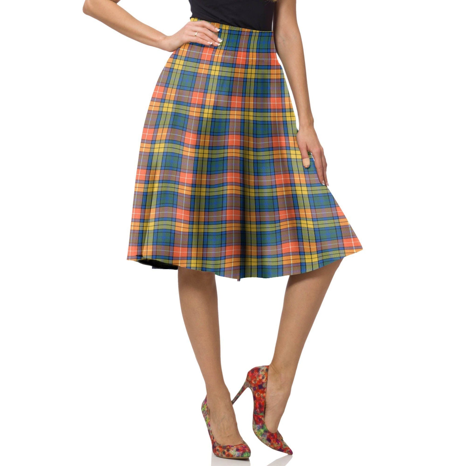 Buchanan Ancient Tartan Plaid Ladies Skirt