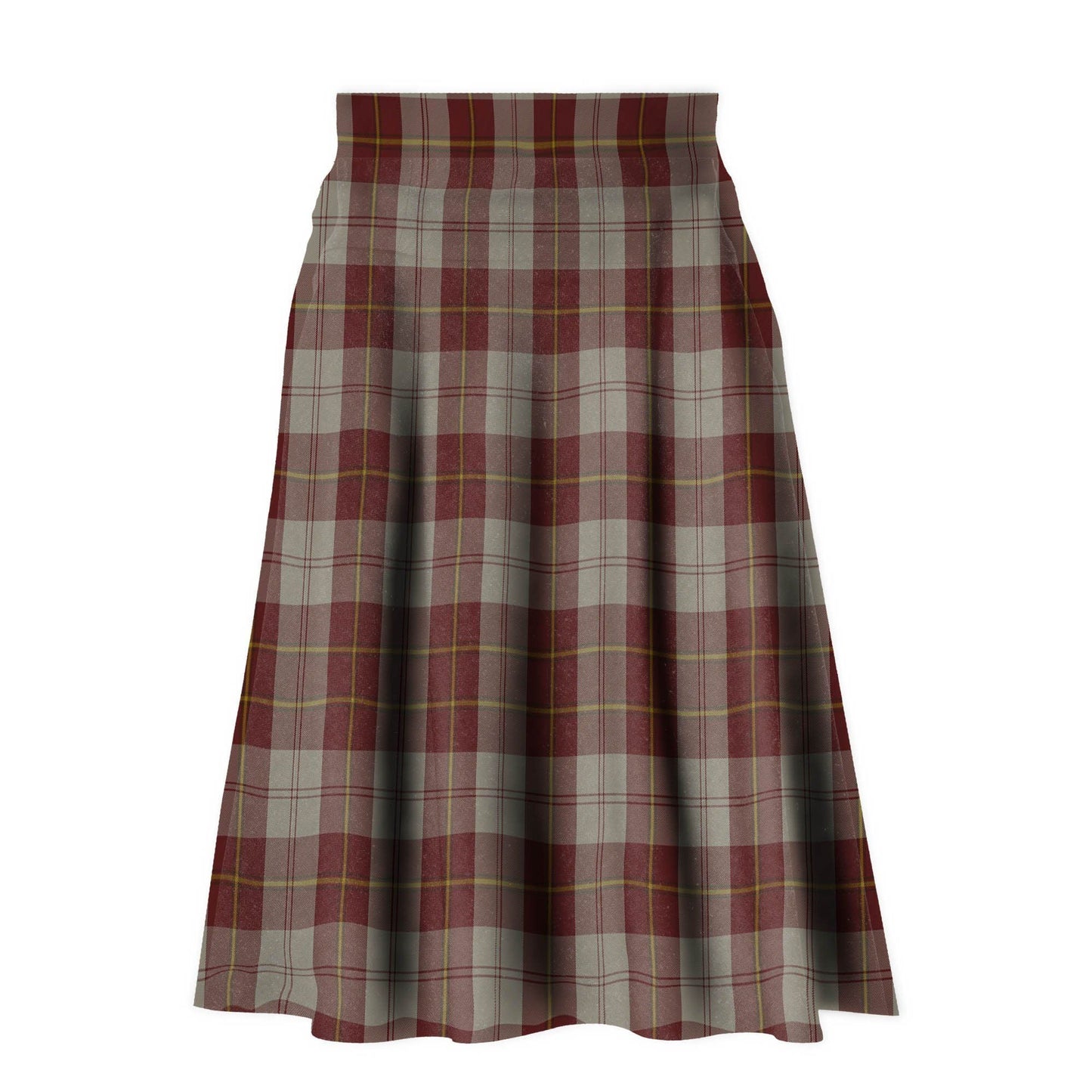 Cunningham Burgundy Dancers Tartan Plaid Ladies Skirt