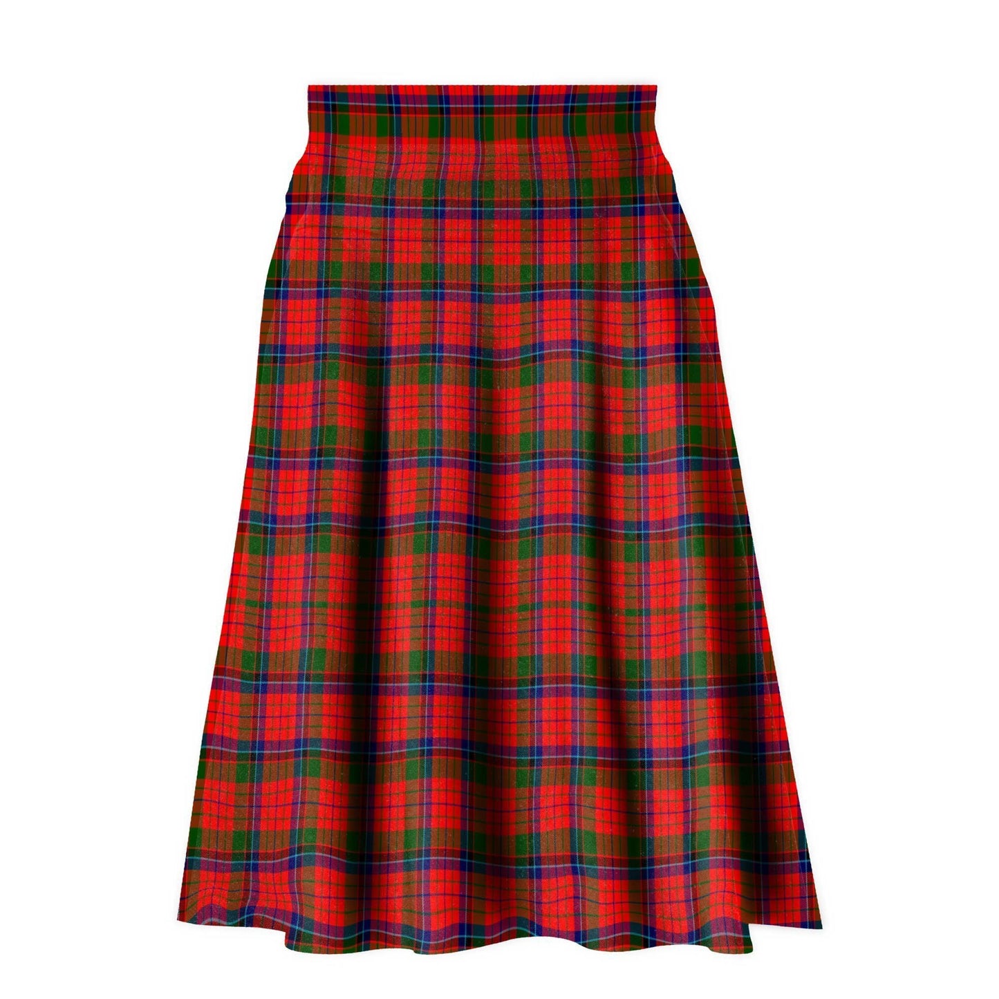 Nicolson Modern Tartan Plaid Ladies Skirt