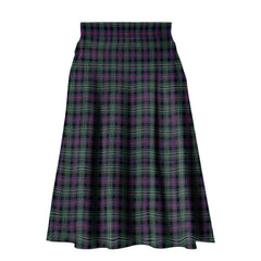 Rose Hunting Modern Tartan Plaid Ladies Skirt