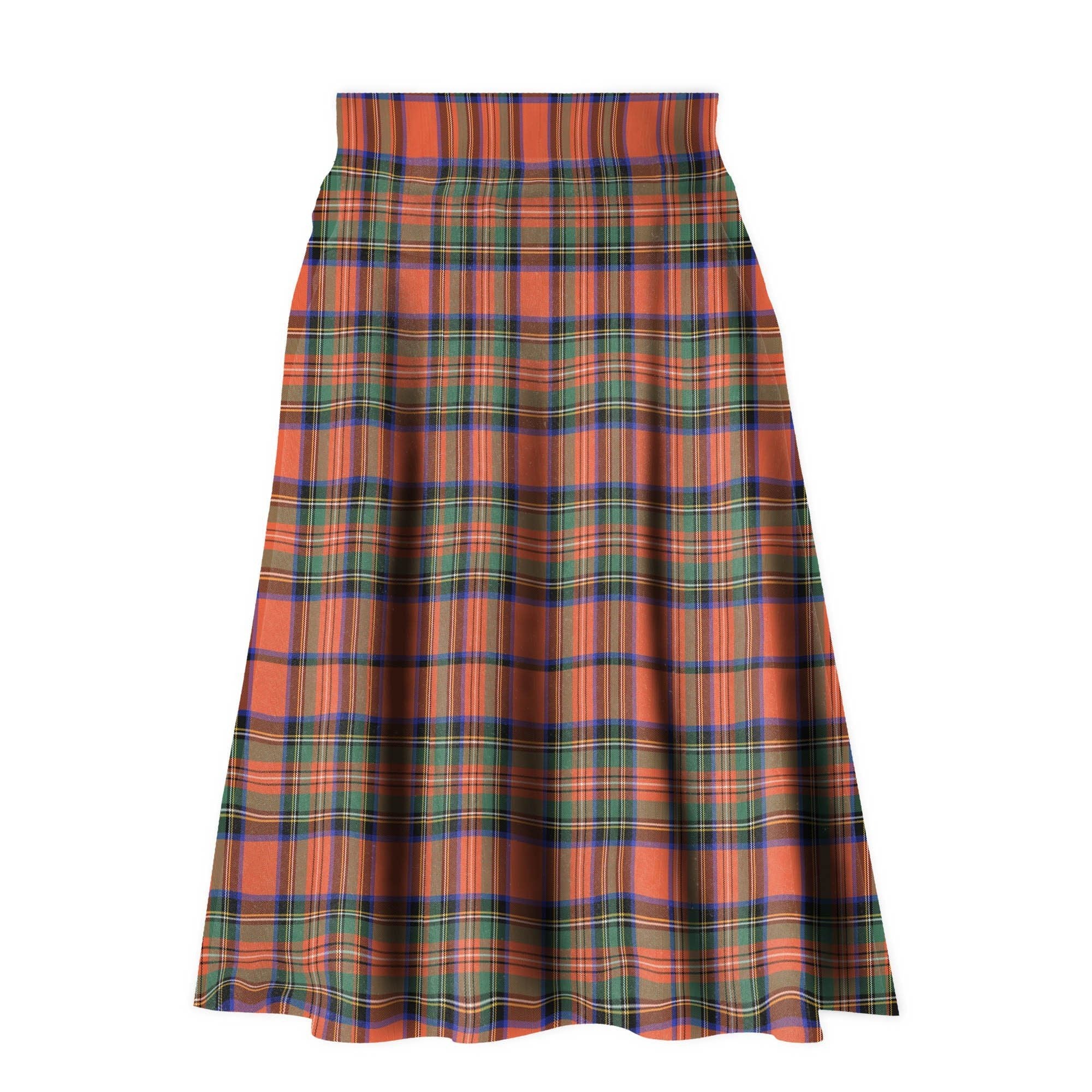 Stewart Royal Ancient Tartan Plaid Ladies Skirt