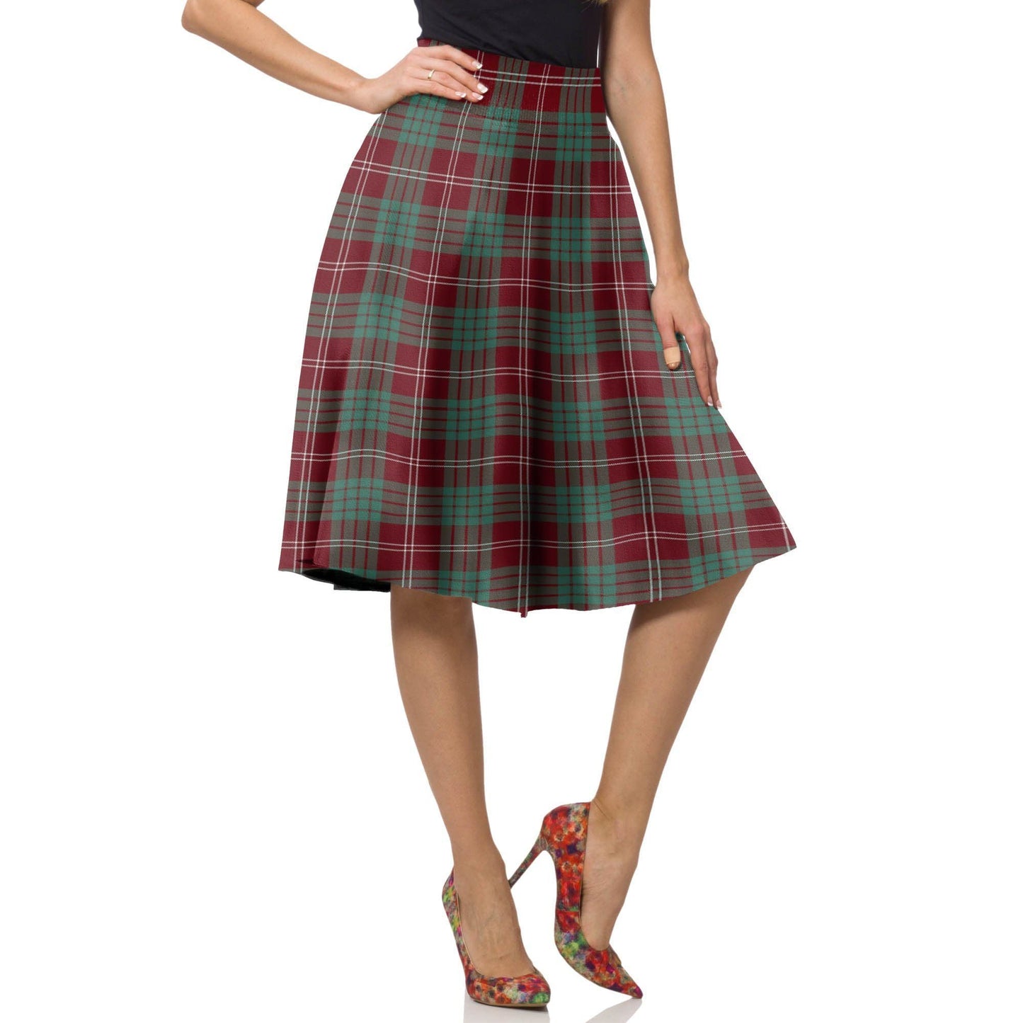 Crawford Modern Tartan Plaid Ladies Skirt