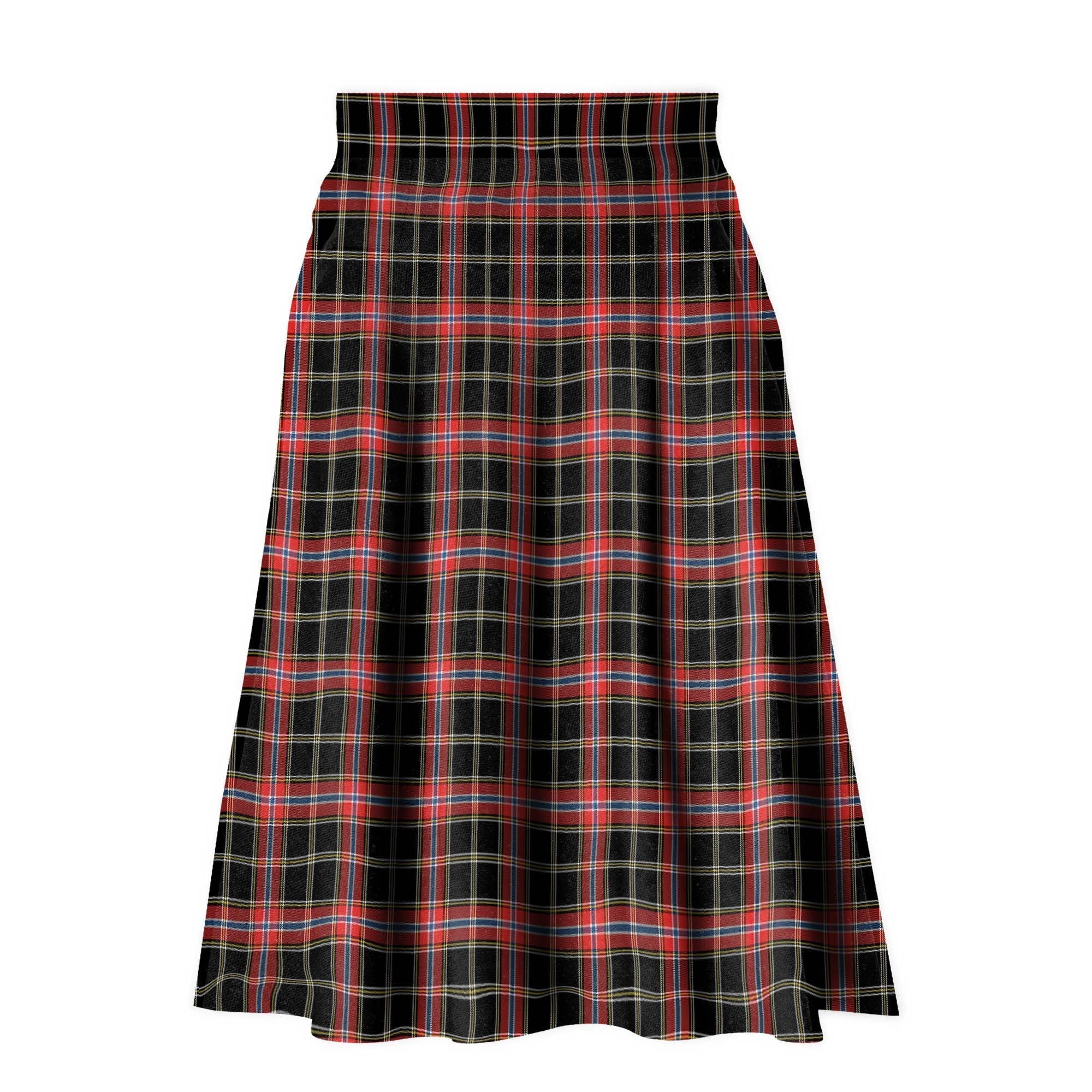 Norwegian Night Tartan Plaid Ladies Skirt