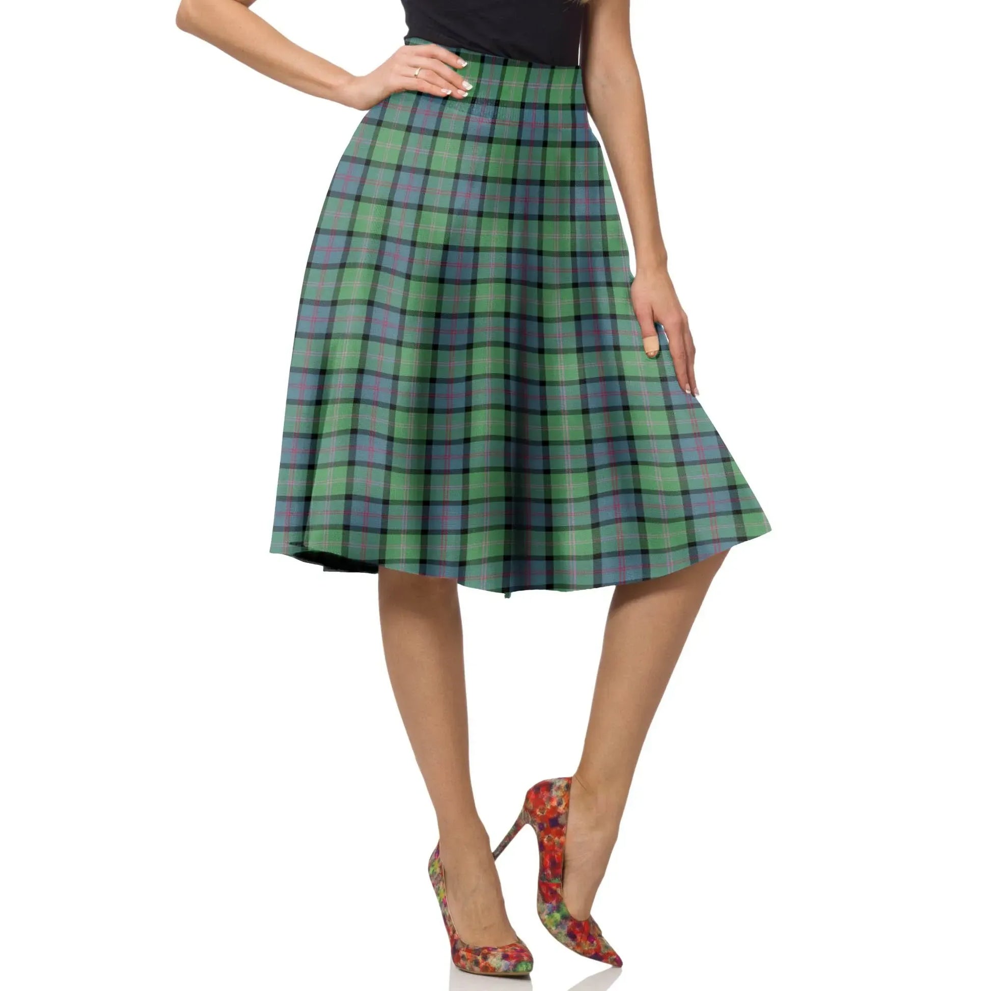 MacThomas Ancient Tartan Plaid Ladies Skirt