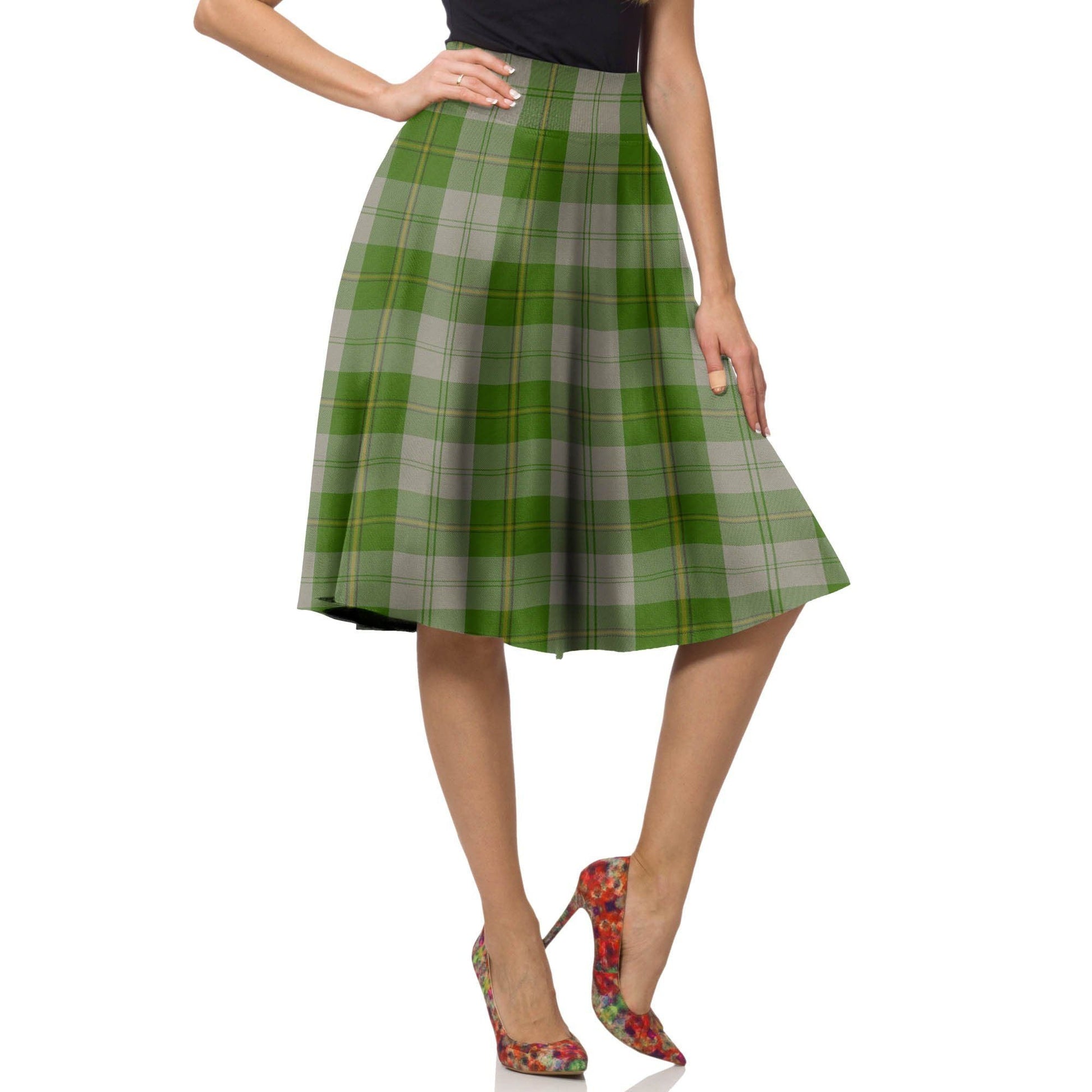 Cunningham Dress Green Dancers Tartan Plaid Ladies Skirt