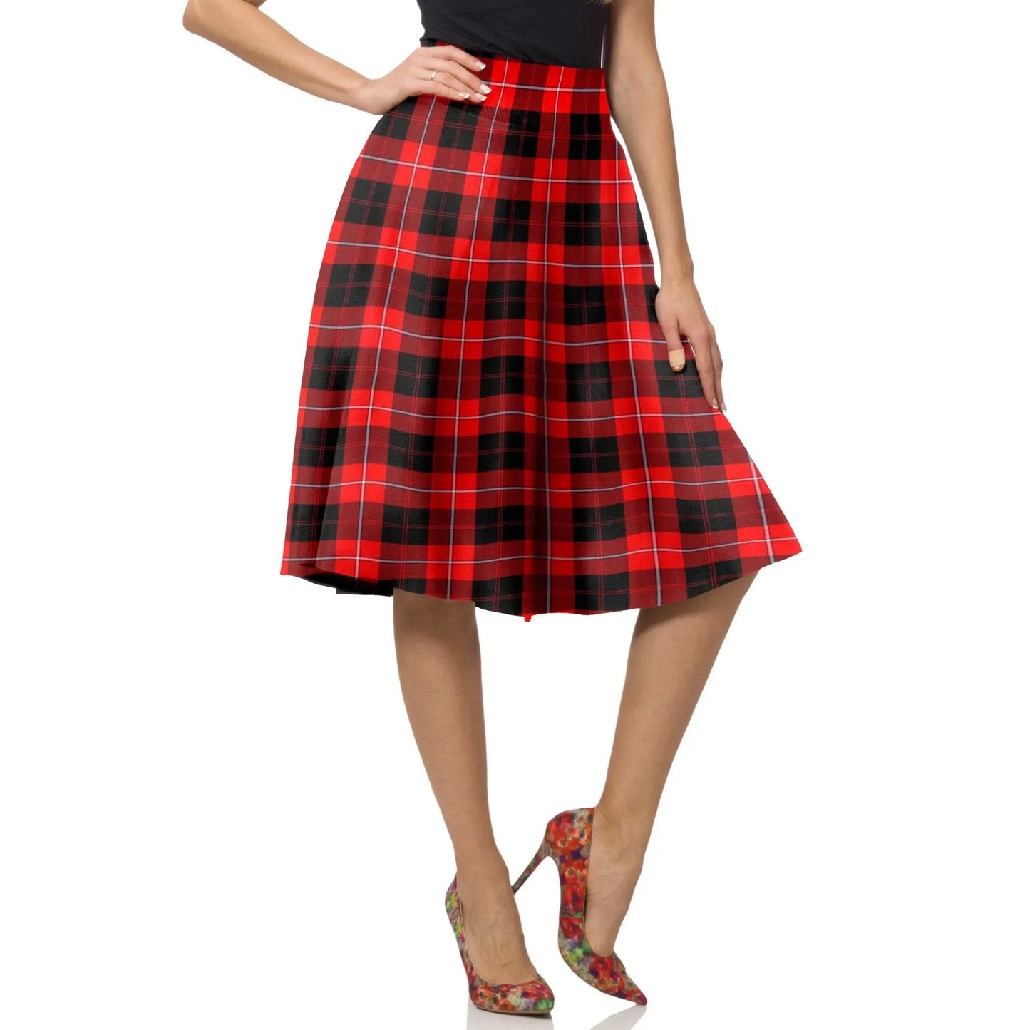 Cunningham Modern Tartan Plaid Ladies Skirt