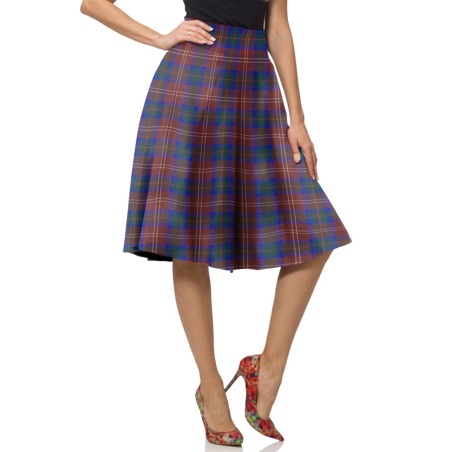 Chisholm Hunting Modern Tartan Plaid Ladies Skirt