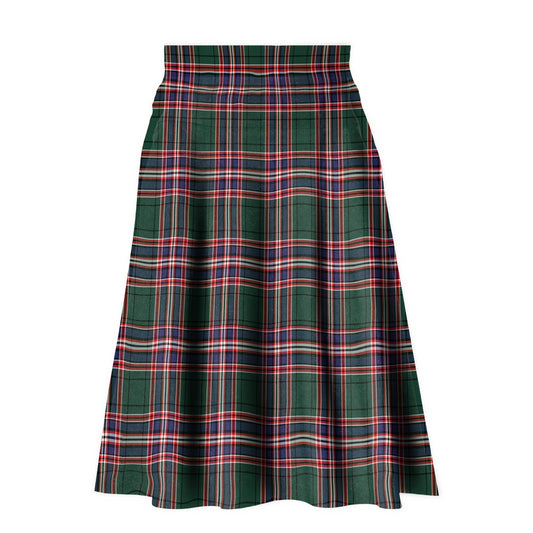 MacFarlane Hunting Modern Tartan Plaid Ladies Skirt