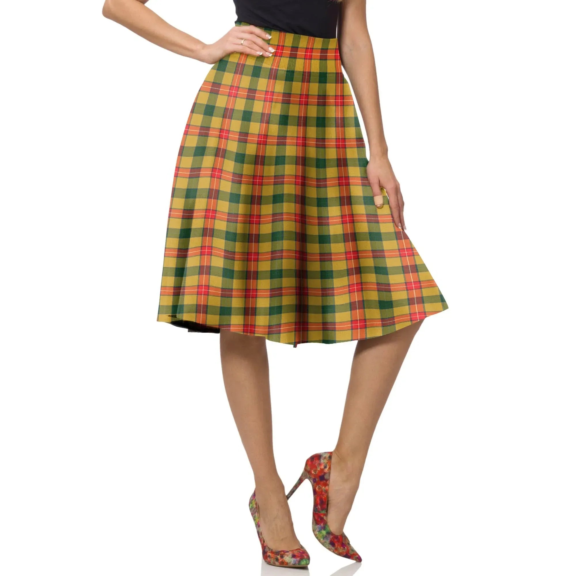 Baxter Modern Tartan Plaid Ladies Skirt