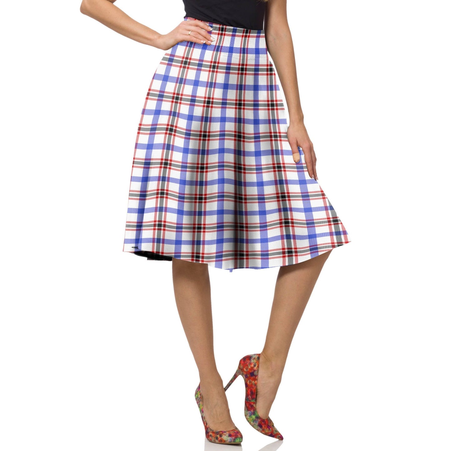 Boswell Modern Tartan Plaid Ladies Skirt