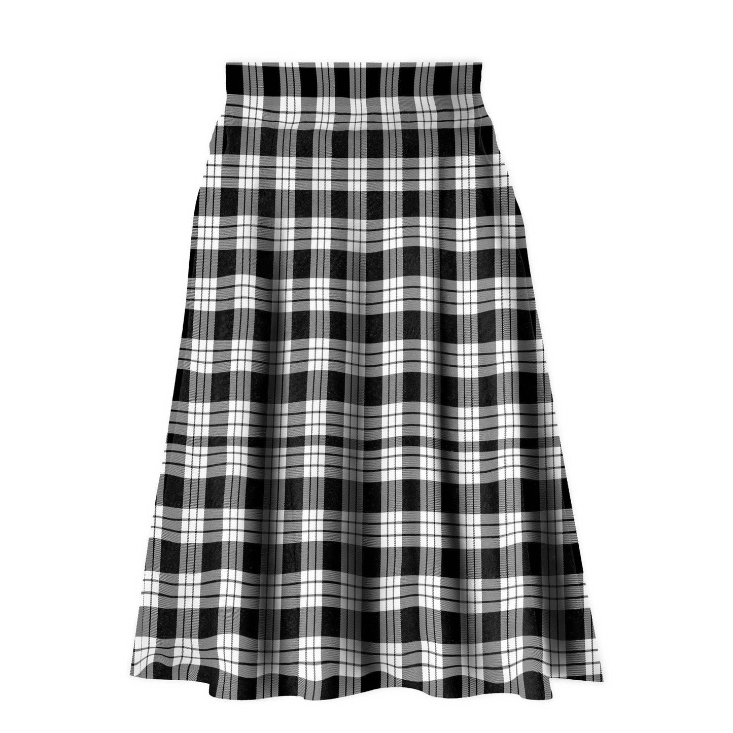 MacFarlane Black & White Tartan Plaid Ladies Skirt