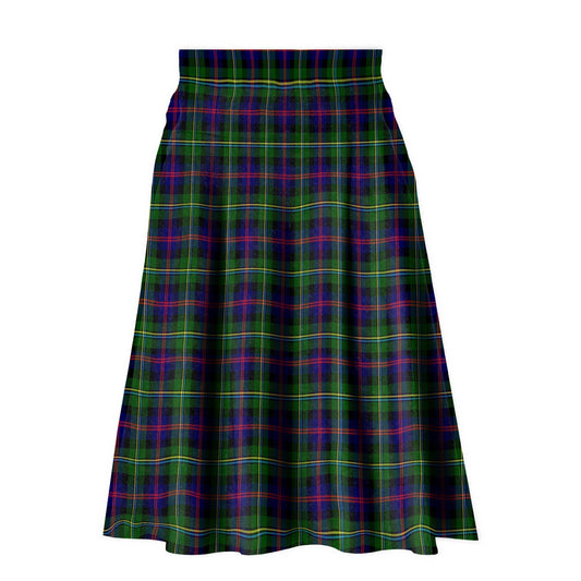 Malcolm Modern Tartan Plaid Ladies Skirt