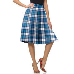 Rose Hunting Ancient Tartan Plaid Ladies Skirt