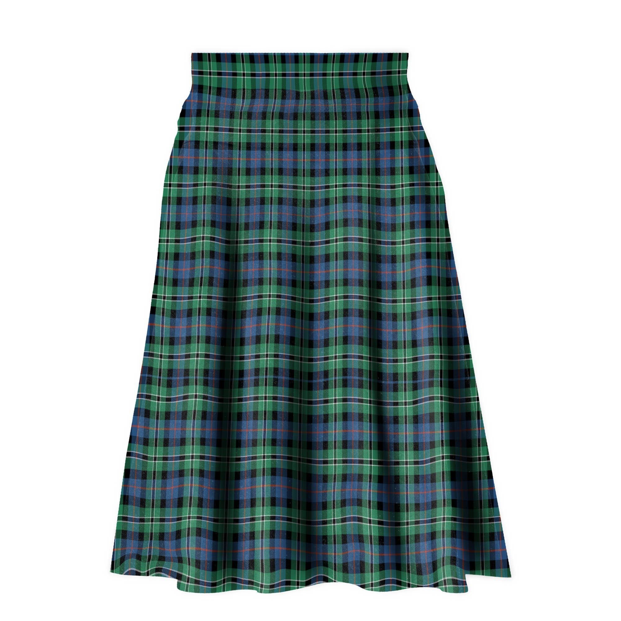 Rose Hunting Ancient Tartan Plaid Ladies Skirt