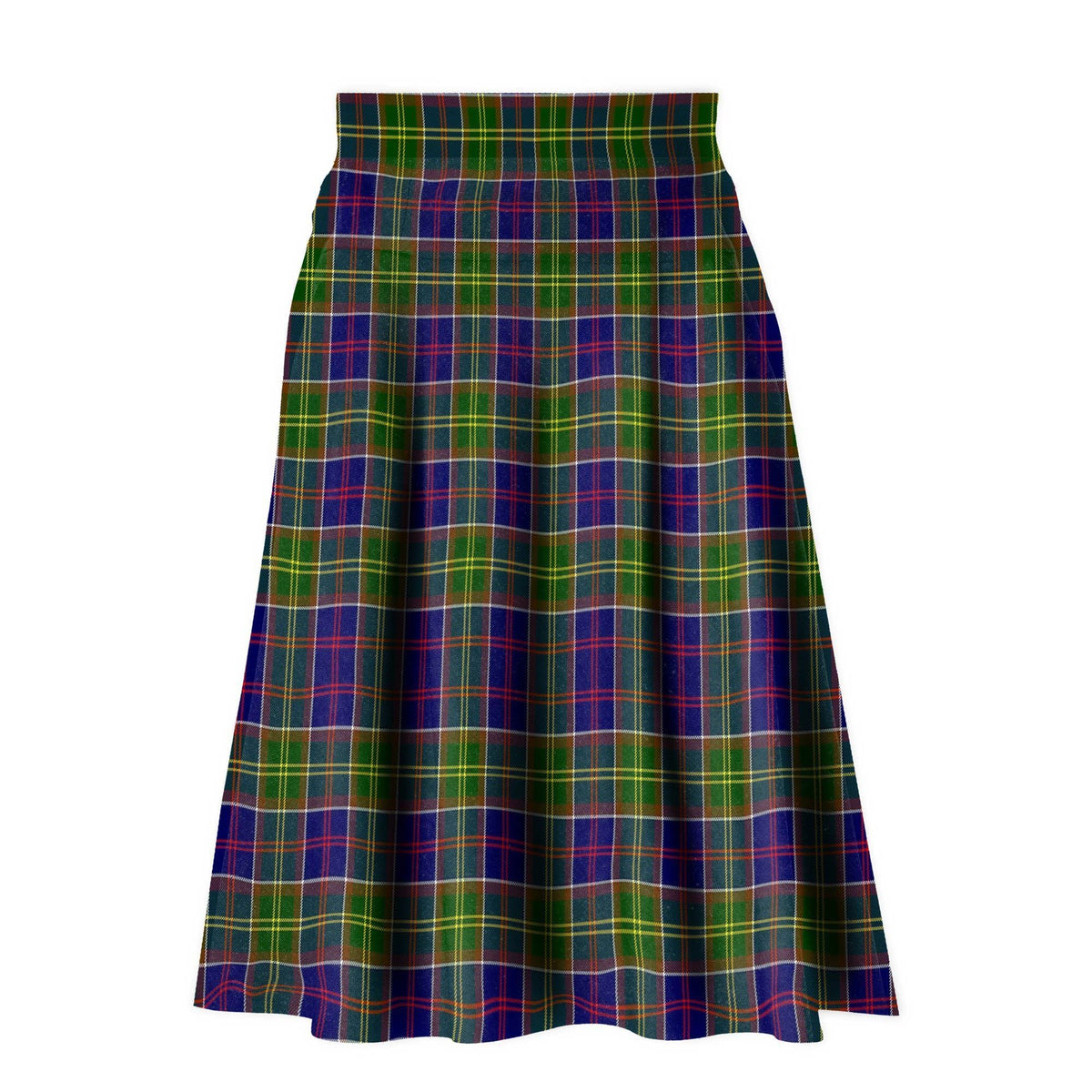 Ayrshire District Tartan Plaid Ladies Skirt