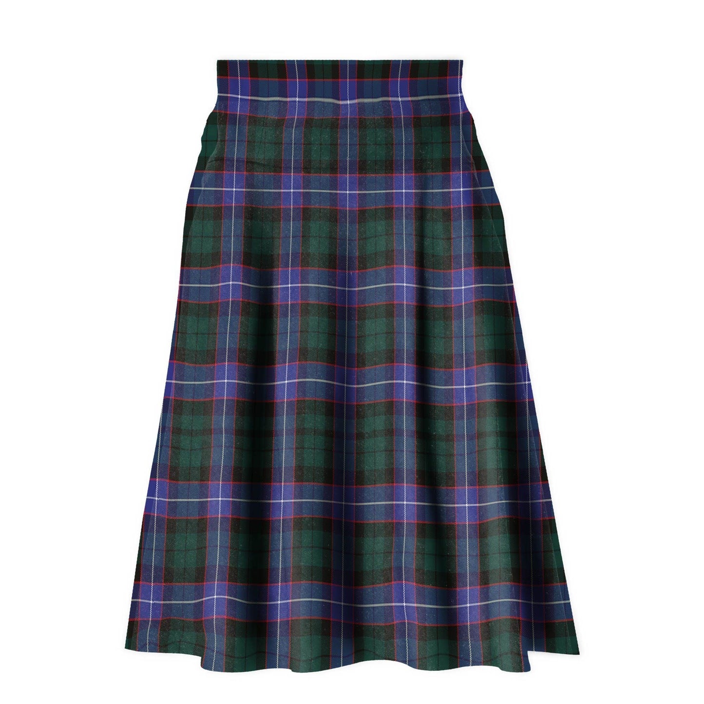 Hunter Modern Tartan Plaid Ladies Skirt