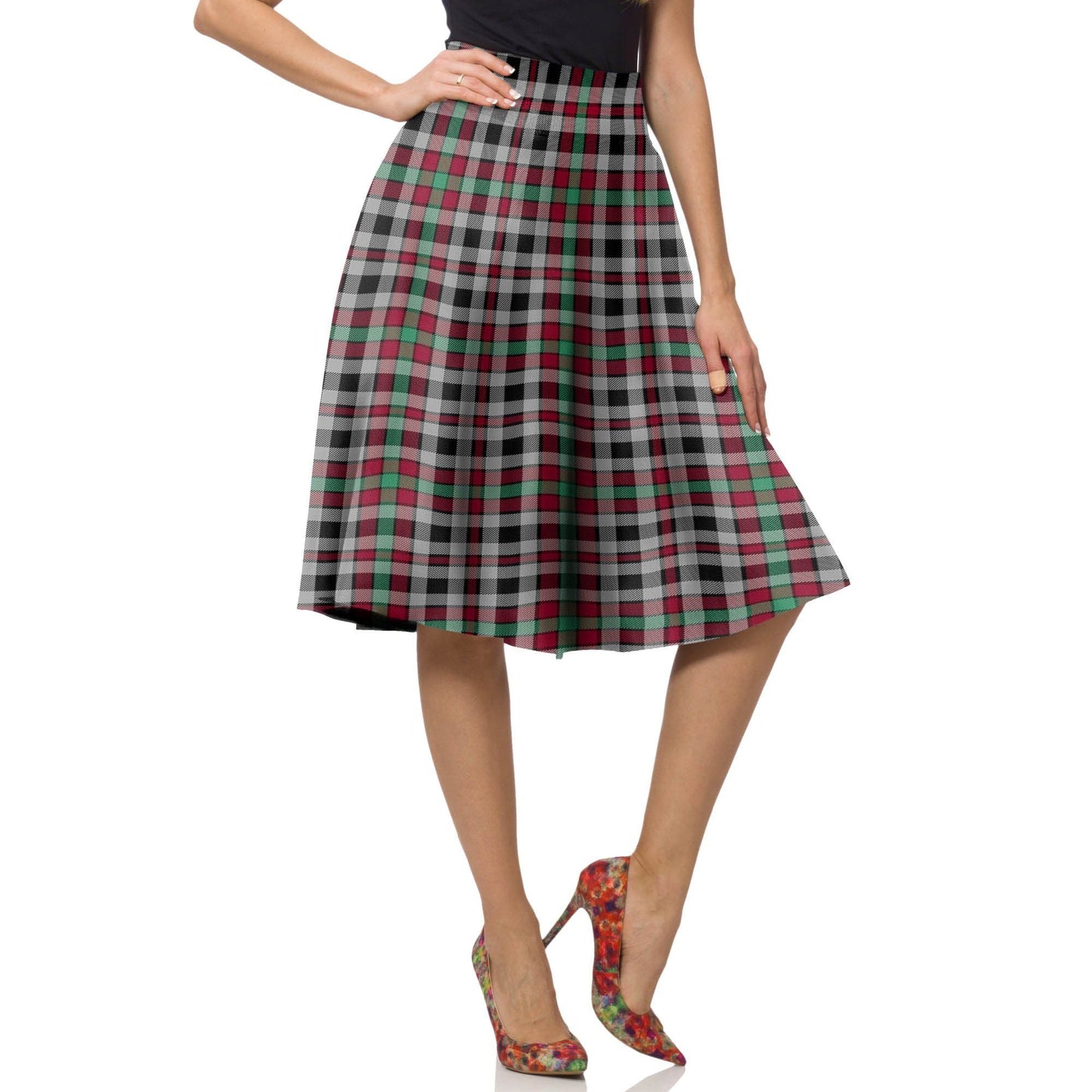 Borthwick Ancient Tartan Plaid Ladies Skirt