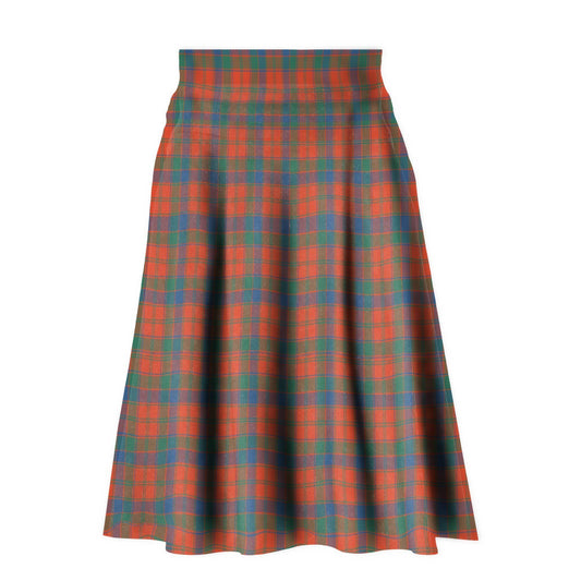 Robertson Ancient Tartan Plaid Ladies Skirt