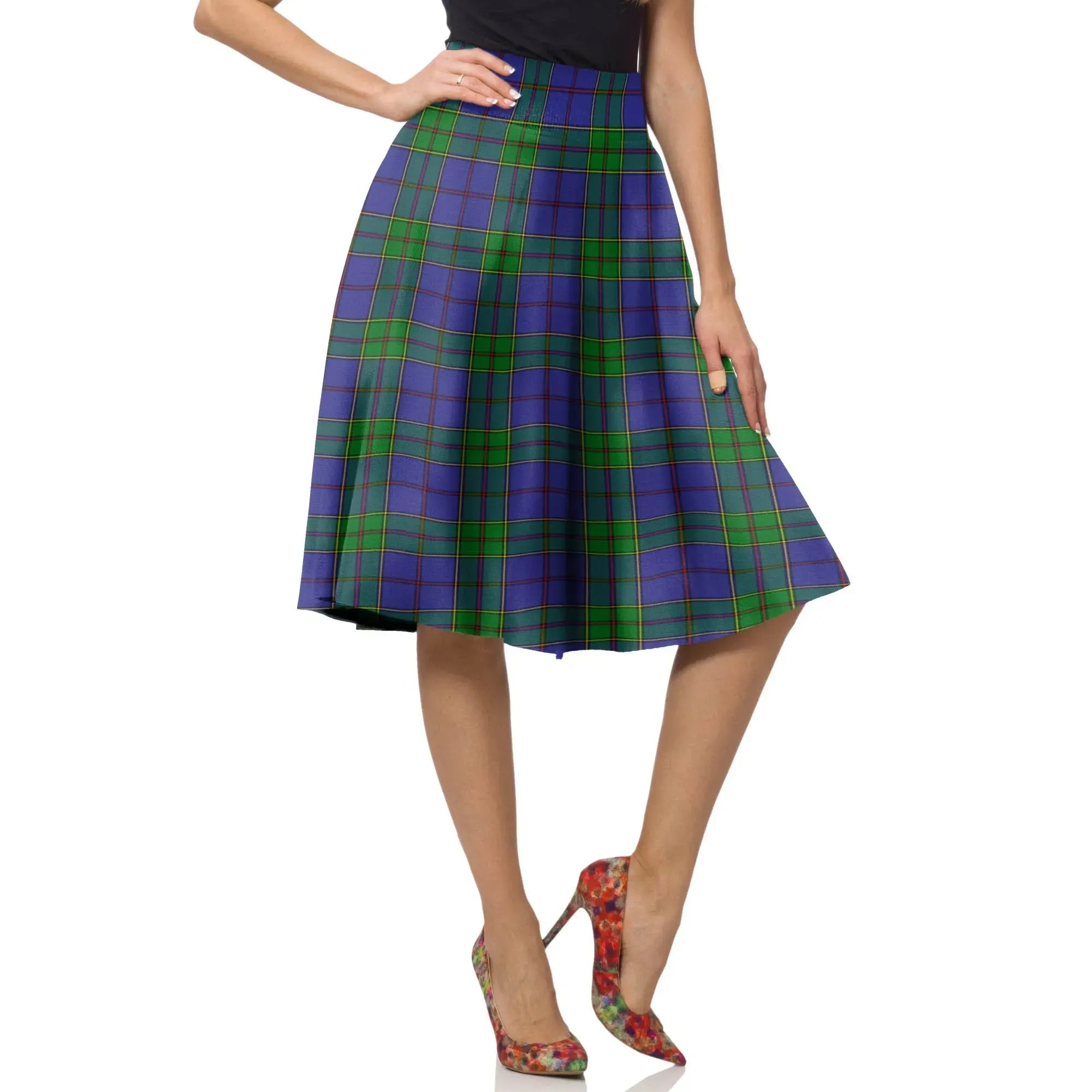 Robertson Weathered Tartan Plaid Ladies Skirt