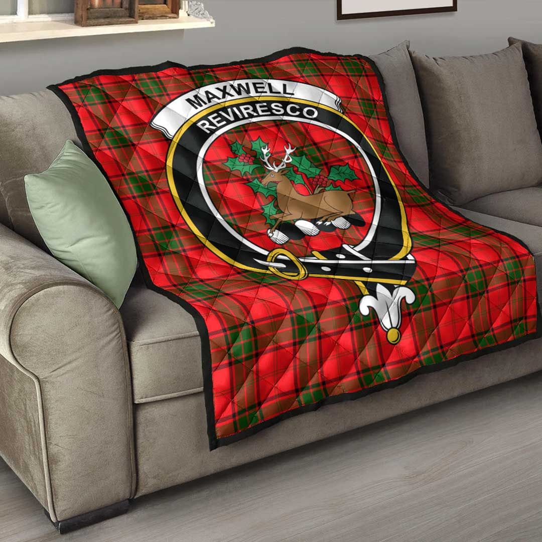 Maxwell Modern Tartan Crest Quilt