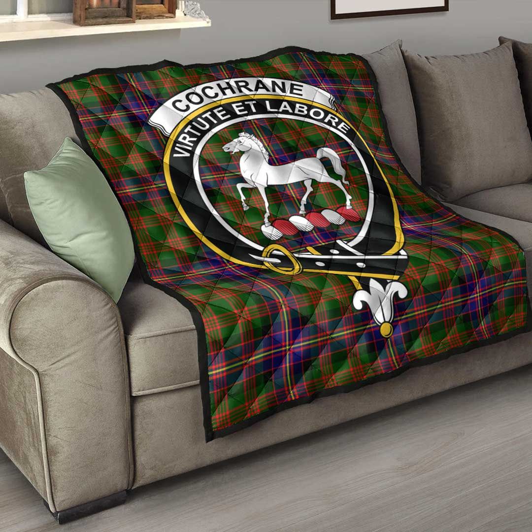 Cochrane Modern Tartan Crest Quilt