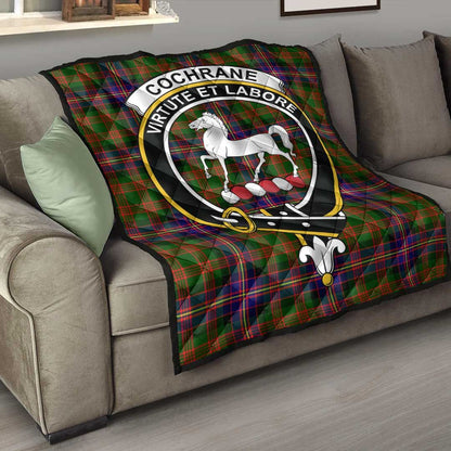 Cochrane Modern Tartan Crest Quilt