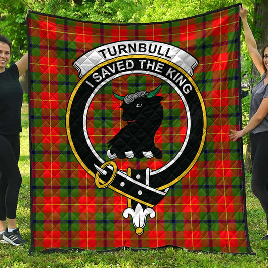 Turnbull Dress Tartan Crest Quilt