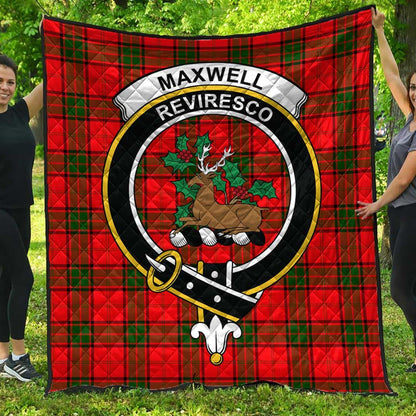 Maxwell Modern Tartan Crest Quilt