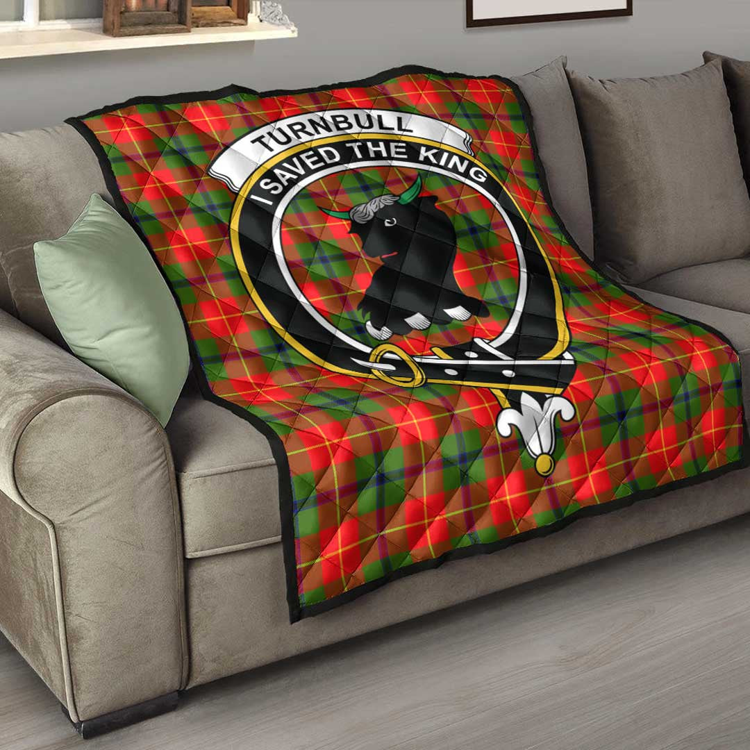 Turnbull Dress Tartan Crest Quilt