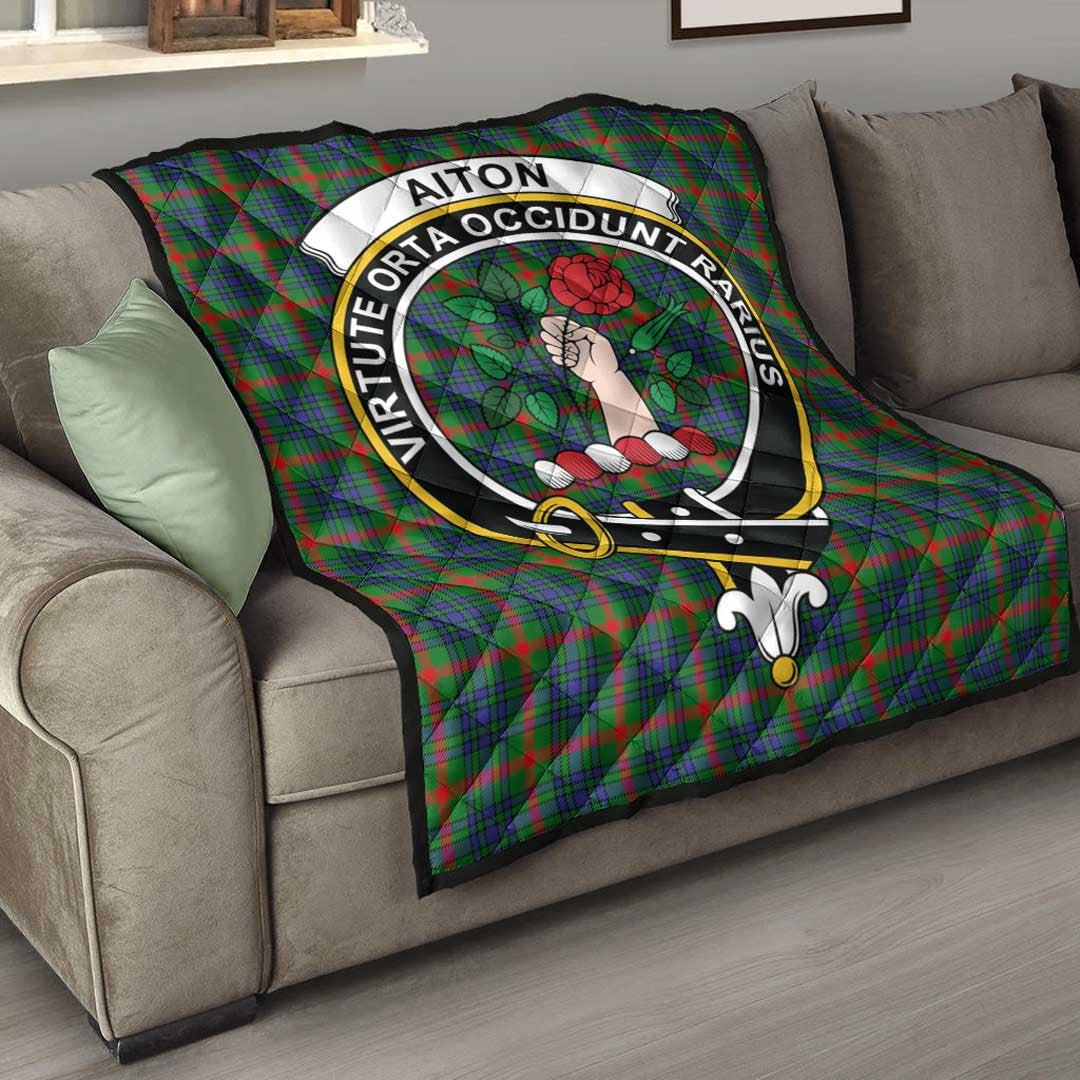 Aiton Tartan Crest Quilt