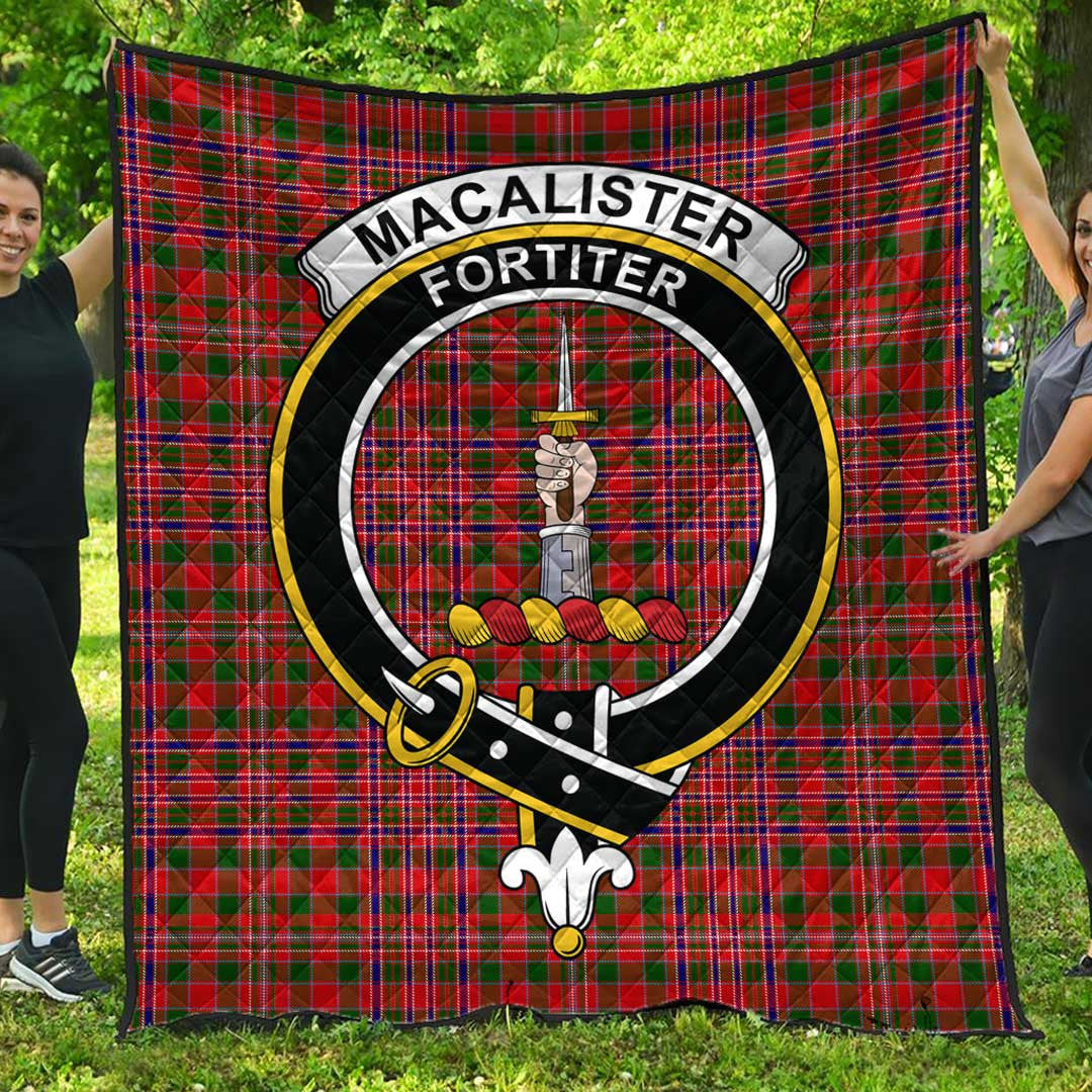 MacAlister Modern Tartan Crest Quilt