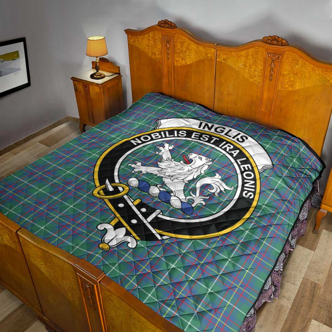 Inglis Ancient Tartan Crest Quilt