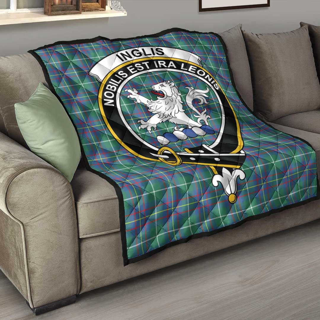 Inglis Ancient Tartan Crest Quilt