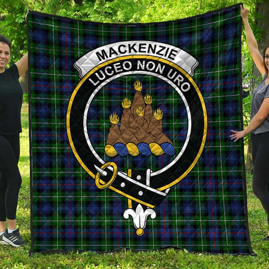 MacKenzie Modern Tartan Crest Quilt